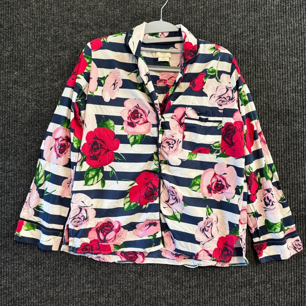 Kate Spade Dream A Little Dream Striped Floral Top M